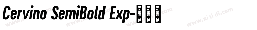 Cervino SemiBold Exp字体转换